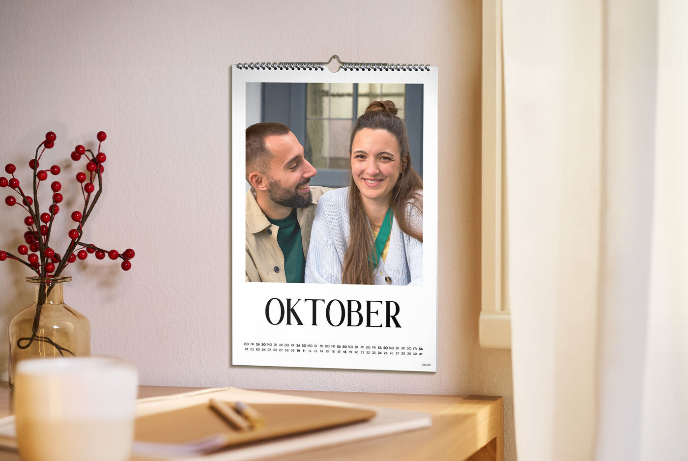CEWE Fotokalender mit herzlicher Atmosphäre.